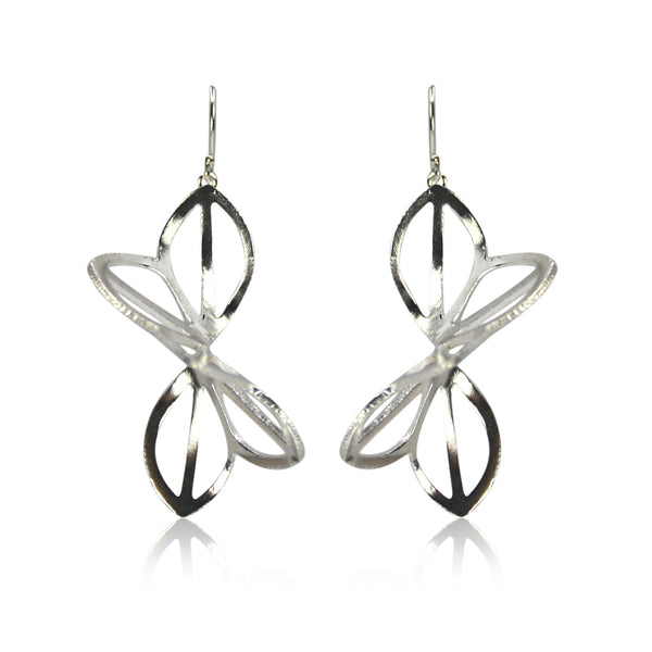 anise fold earrings in sterling silver