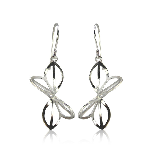 anise fold earrings in sterling silver
