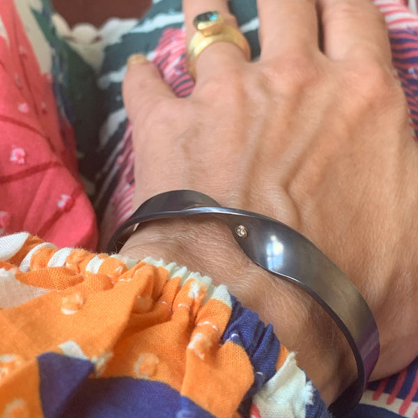 torus double diamond bracelet