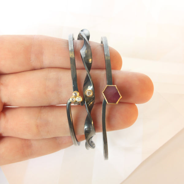 diamond twist bracelet