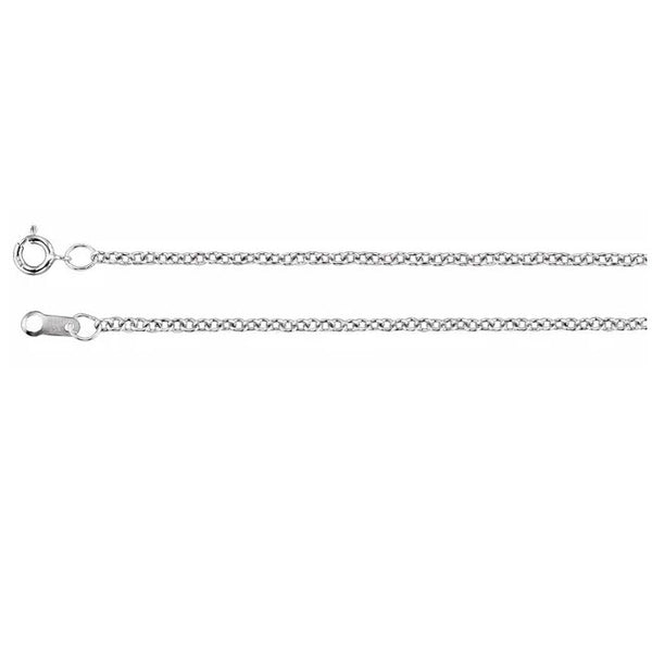 sterling silver cable chain