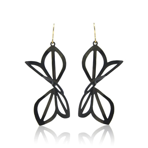 anise fold earrings with 18k gold french wires