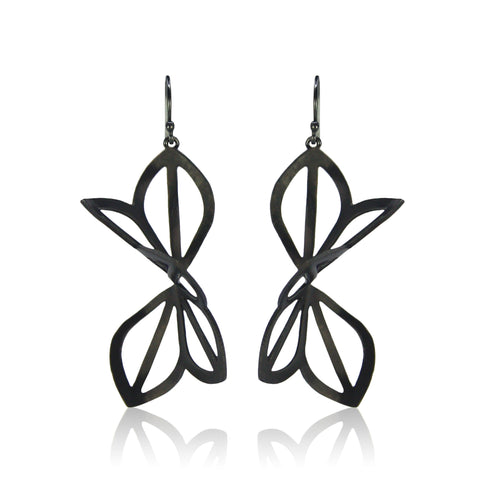 anise fold earrings in sterling silver