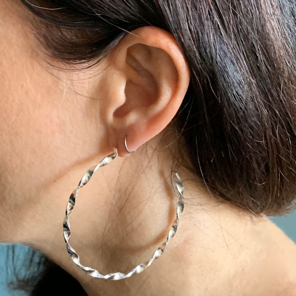 twist hoop earrings – Karin Jacobson