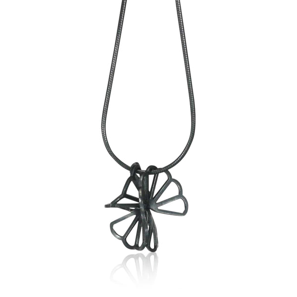 double cloud long necklace