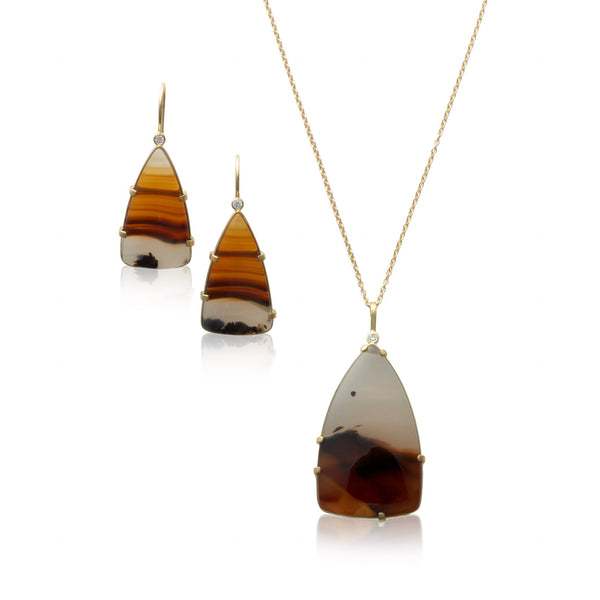 montana agate canyon earrings