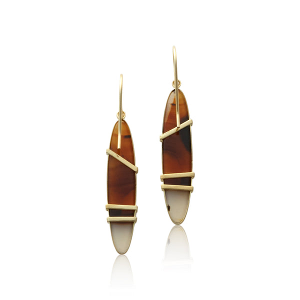 montana agate medium oval drop earrings