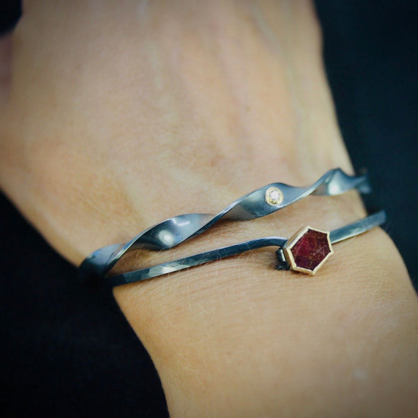 diamond twist bracelet