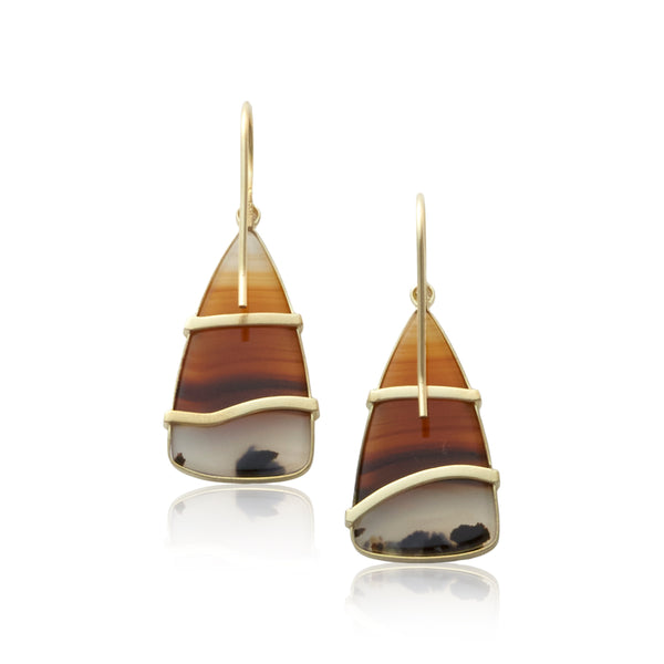 montana agate canyon earrings