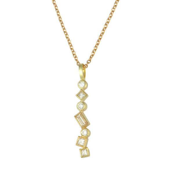 petite diamond confetti pendant