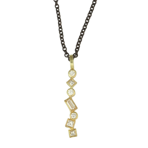 petite diamond confetti pendant