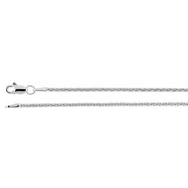 sterling silver wheat chain